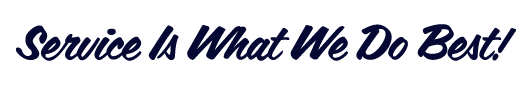 Service is what we do best slogan Service is what we do best slogan